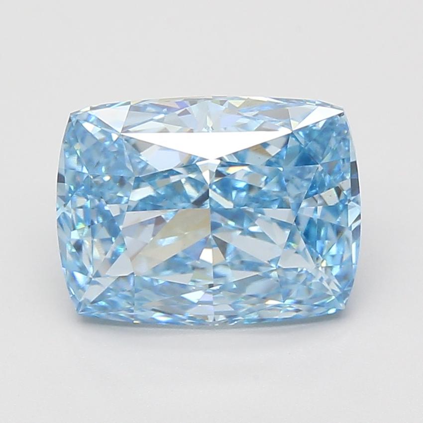 5.00 Ct. Fancy Vivid Blue Cushion Lab Grown Diamond