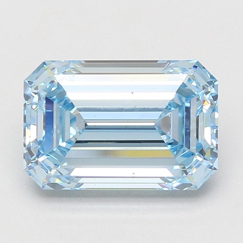 5.09 Ct. Fancy Vivid Blue Emerald Lab Grown Diamond