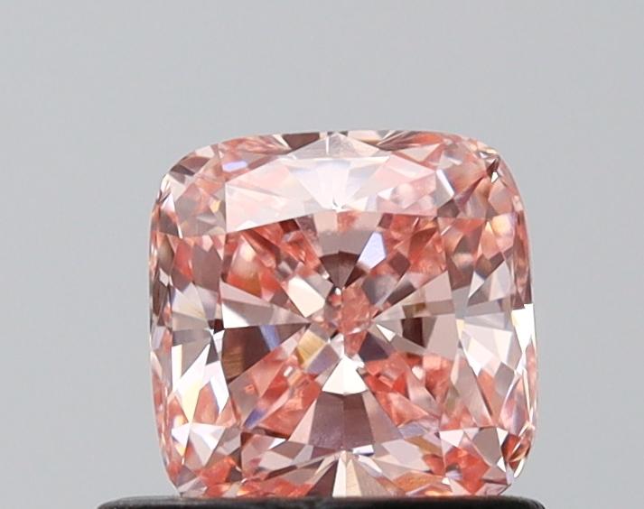 0.71 Ct. Fancy Intense Pink Cushion Lab Grown Diamond