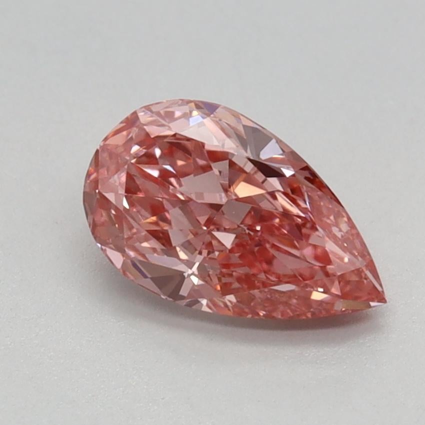 0.79 Ct. Fancy Vivid Pink Pear Lab Grown Diamond