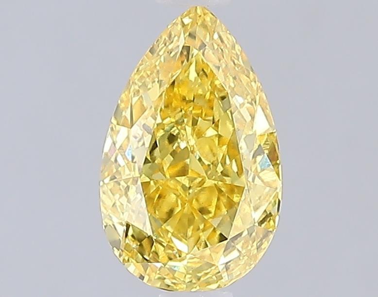 1.08 Ct. Fancy Vivid Yellow Yellow Pear Lab Grown Diamond
