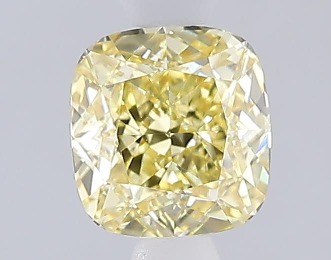 1.08 Ct. Fancy Intense  Yellow Cushion Lab Grown Diamond