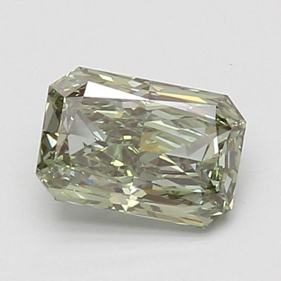1.06 Ct. Fancy Vivid Green Radiant Lab Grown Diamond