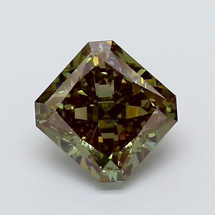 2.02 Ct. Fancy Deep Green Radiant Lab Grown Diamond