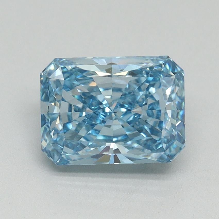 1.76 Ct. Fancy Vivid Blue Radiant Lab Grown Diamond
