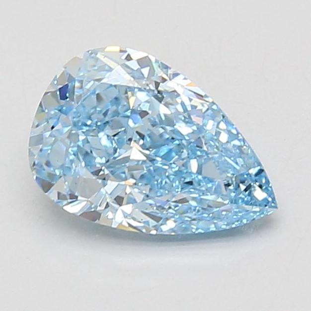 1.53 Ct. Fancy Vivid Blue Pear Lab Grown Diamond