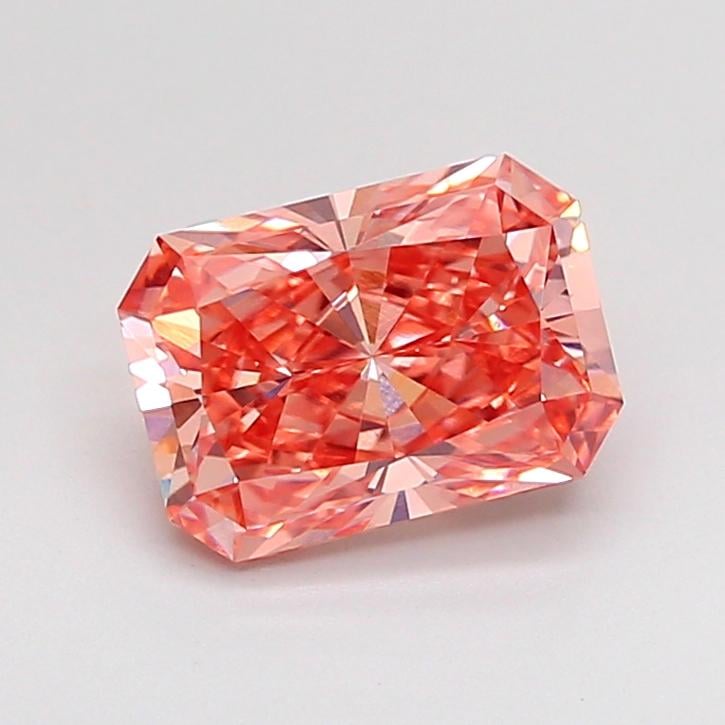 1.52 Ct. Fancy Vivid  Pink Radiant Lab Grown Diamond