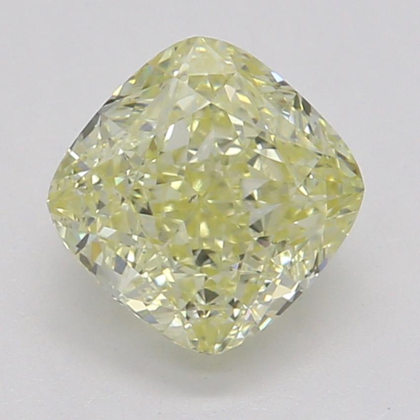 0.72 Ct. Fancy Yellow Cushion Diamond