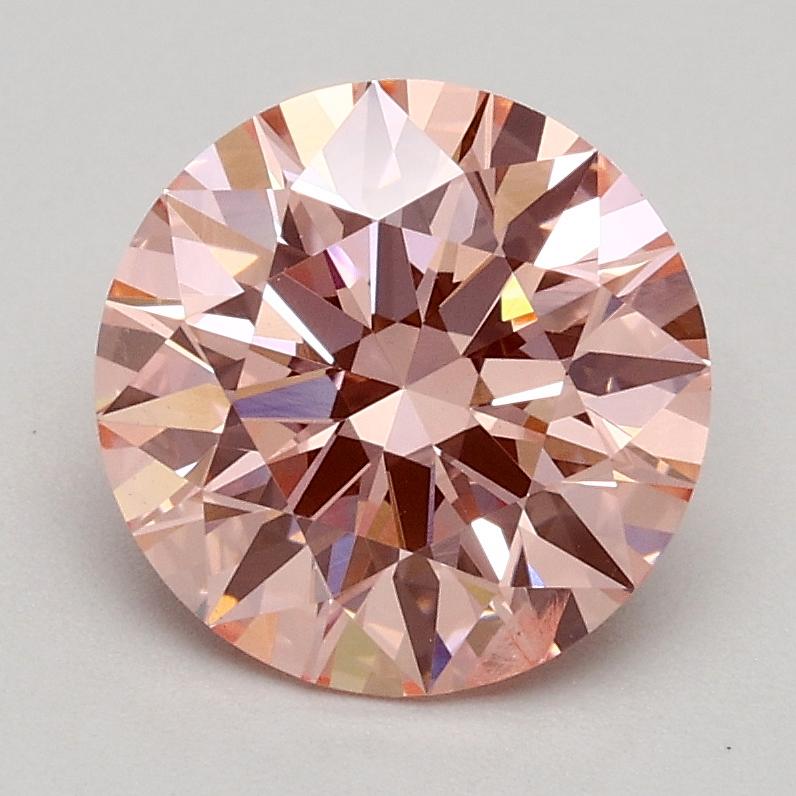 1.51 Ct. Fancy Intense Pink Round Lab Grown Diamond