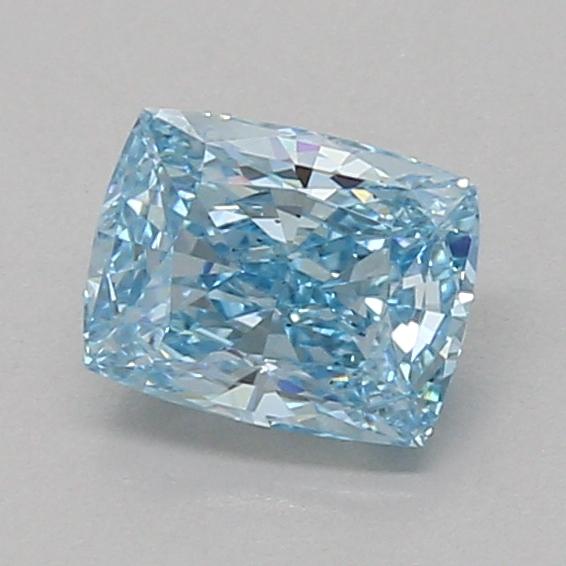 1.08 Ct. Fancy Vivid Blue Cushion Lab Grown Diamond