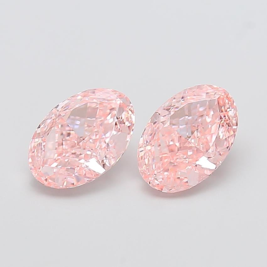 2.72 Ct. Fancy Intense  Pink Oval Lab Grown Diamond