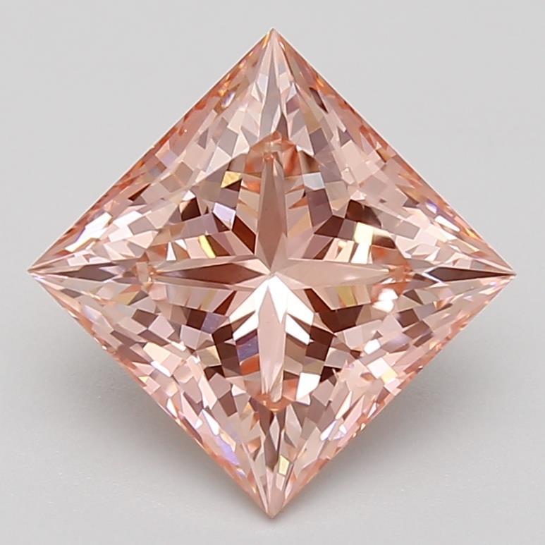 2.69 Ct. Fancy Vivid Pink Princess Lab Grown Diamond