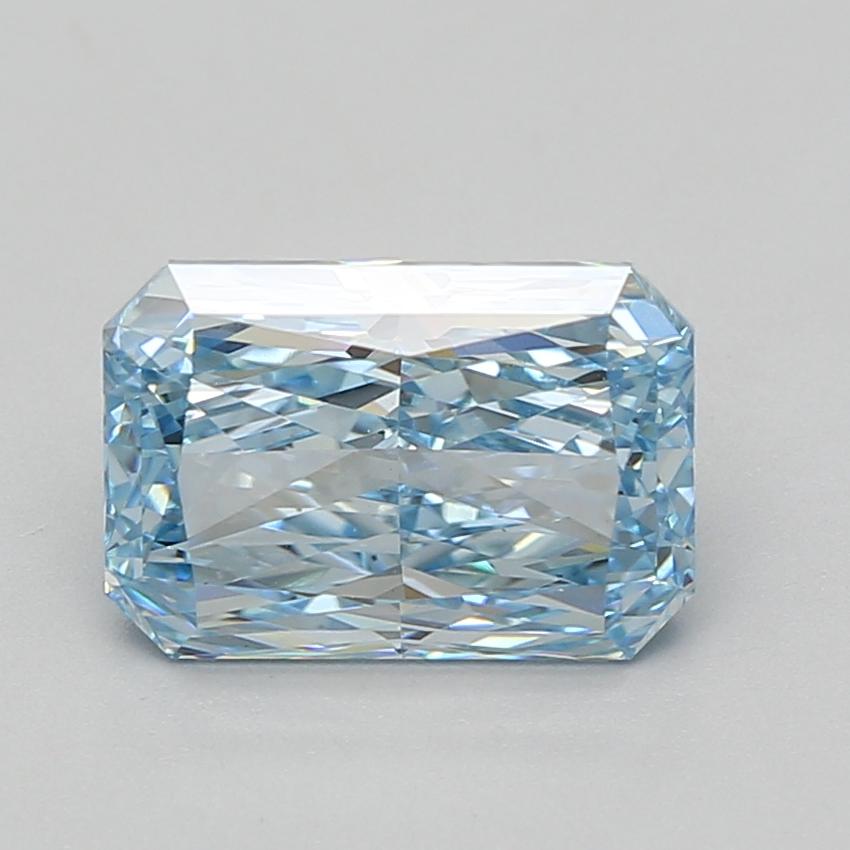 3.08 Ct. Fancy Vivid Blue Radiant Lab Grown Diamond