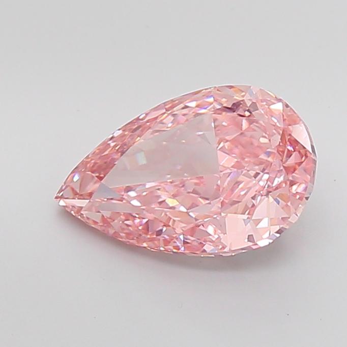 4.54 Ct. Fancy Vivid Pink Pear Lab Grown Diamond