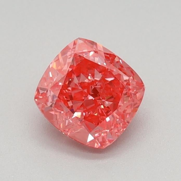 0.54 Ct. Fancy Vivid Pink Cushion Lab Grown Diamond
