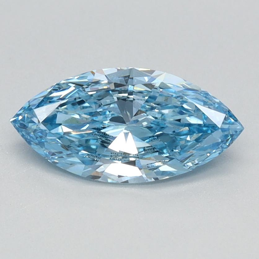 0.70 Ct. Fancy Vivid Blue Marquise Lab Grown Diamond