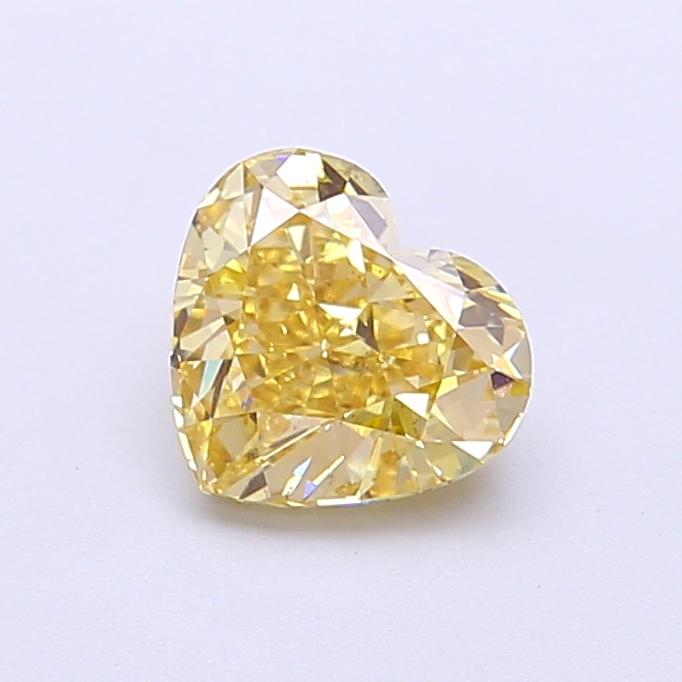 1.01 Ct. Fancy Intense Yellow Heart Lab Grown Diamond