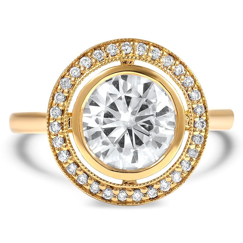 Custom Aura Inspired Diamond Ring