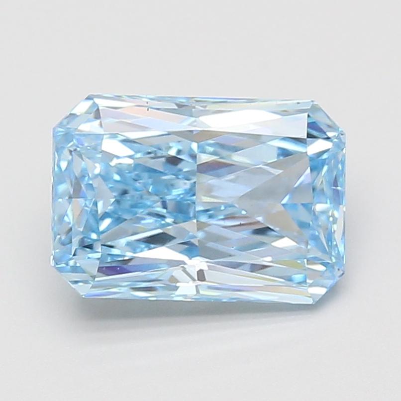 3.01 Ct. Fancy Vivid Blue Radiant Lab Grown Diamond