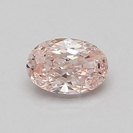 0.63 Ct. Fancy Intense Pink Oval Lab Grown Diamond