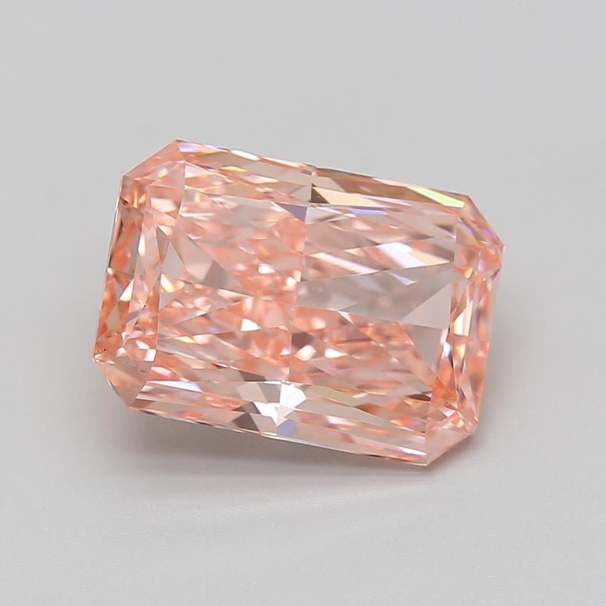 6.05 Ct. Fancy Vivid Pink Radiant Lab Grown Diamond