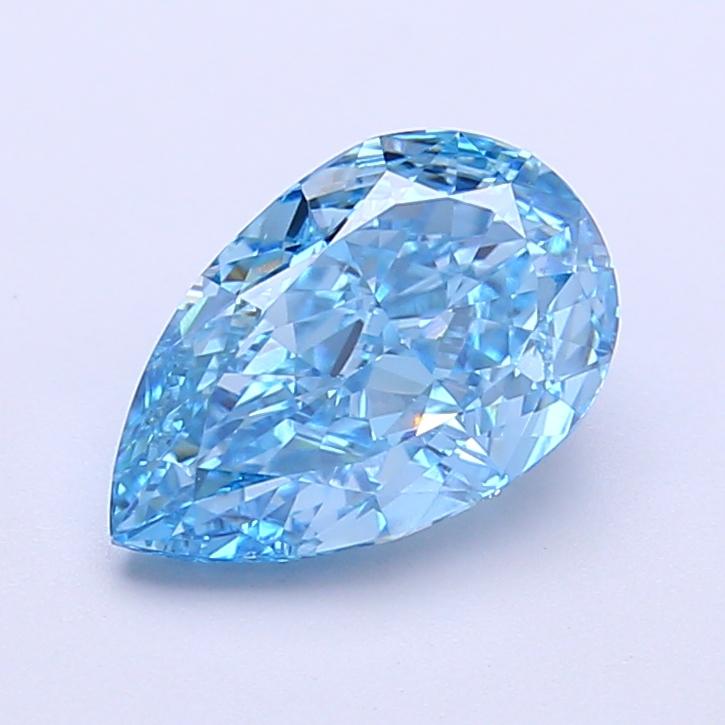 1.85 Ct. Fancy Vivid  Blue Pear Lab Grown Diamond