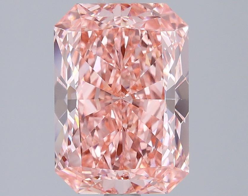 2.39 Ct. Fancy Vivid Pink Radiant Lab Grown Diamond