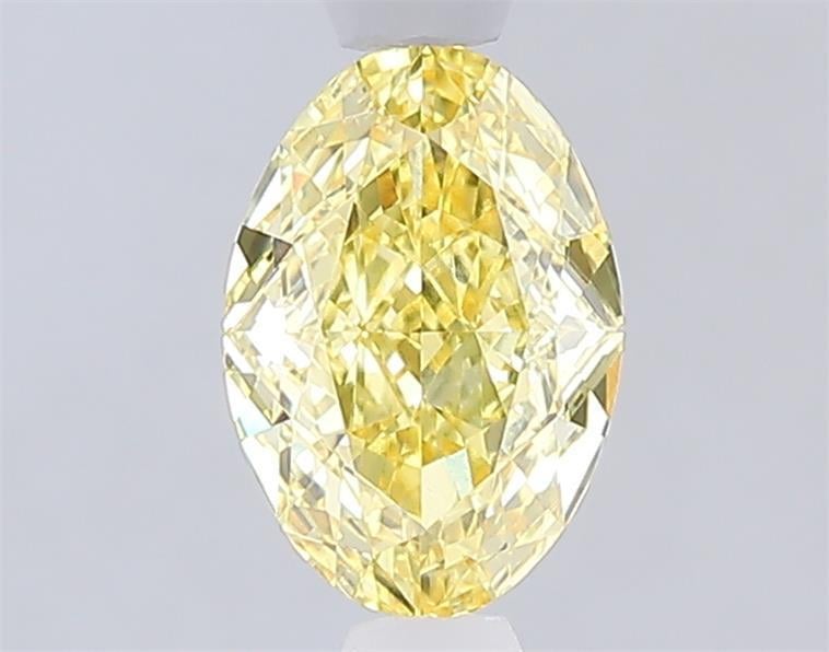 1.01 Ct. Fancy Intense  Yellow Oval Lab Grown Diamond
