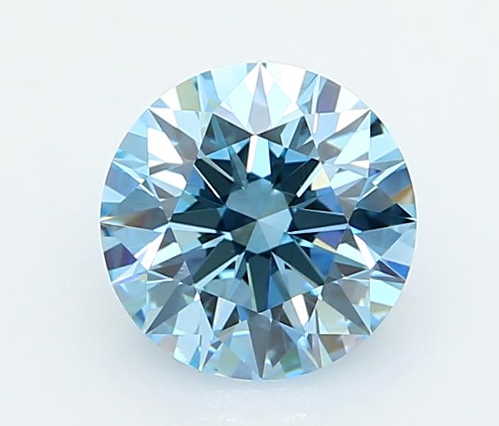 2.04 Ct. Fancy Vivid  Blue Round Lab Grown Diamond