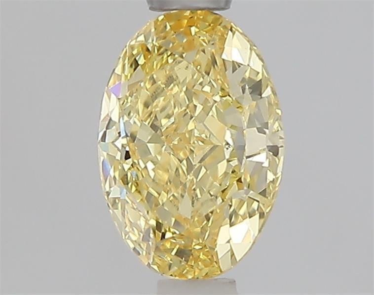 1.06 Ct. Fancy Intense  Yellow Oval Lab Grown Diamond
