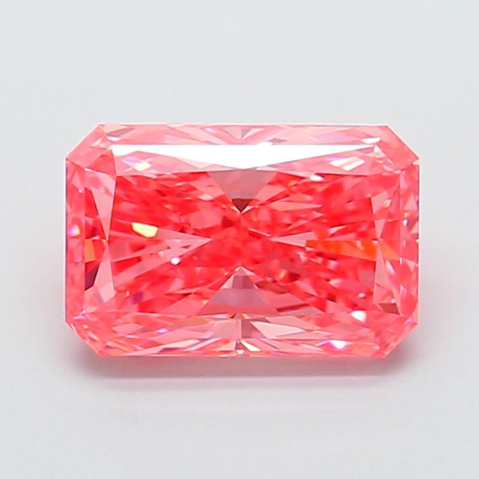 2.77 Ct. Fancy Vivid Pink Radiant Lab Grown Diamond