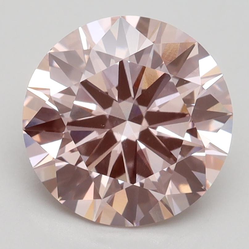 2.70 Ct. Fancy Intense Pink Round Lab Grown Diamond