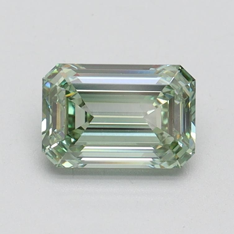 0.92 Ct. Fancy Intense Green Emerald Lab Grown Diamond