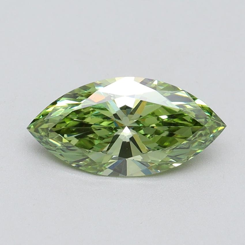 1.04 Ct. Fancy Vivid Green Marquise Lab Grown Diamond