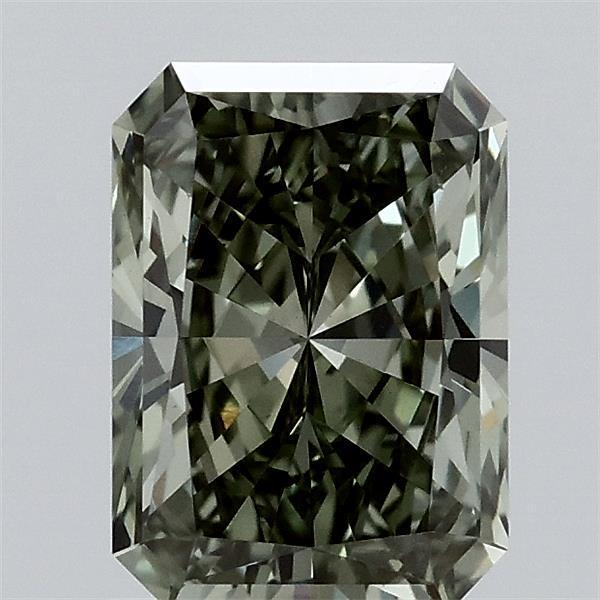 1.44 Ct. Fancy Vivid  Green Radiant Lab Grown Diamond