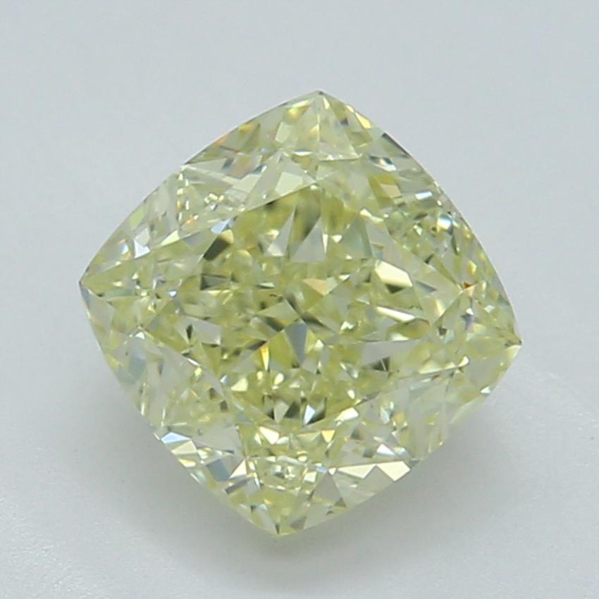 0.80 Ct. Fancy Yellow Cushion Diamond
