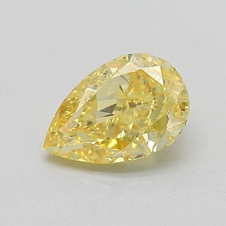 1.06 Ct. Fancy Intense  Yellow Pear Lab Grown Diamond