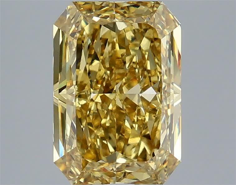 3.09 Ct. Fancy Intense Yellow Radiant Lab Grown Diamond