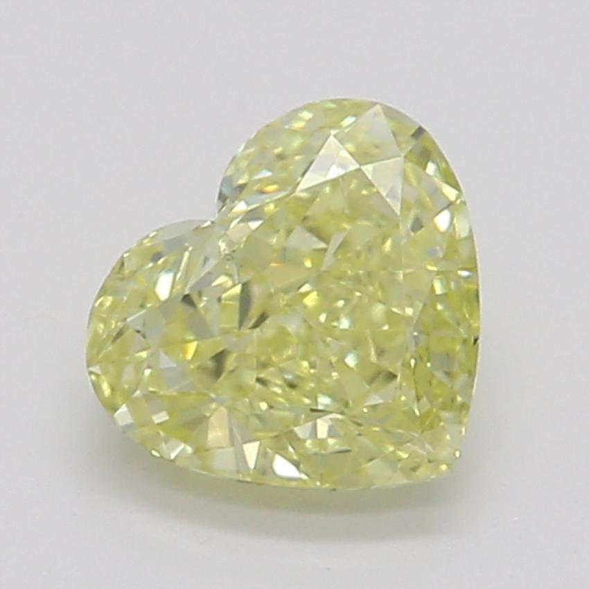 0.40 Ct. Fancy Intense Yellow Heart Diamond
