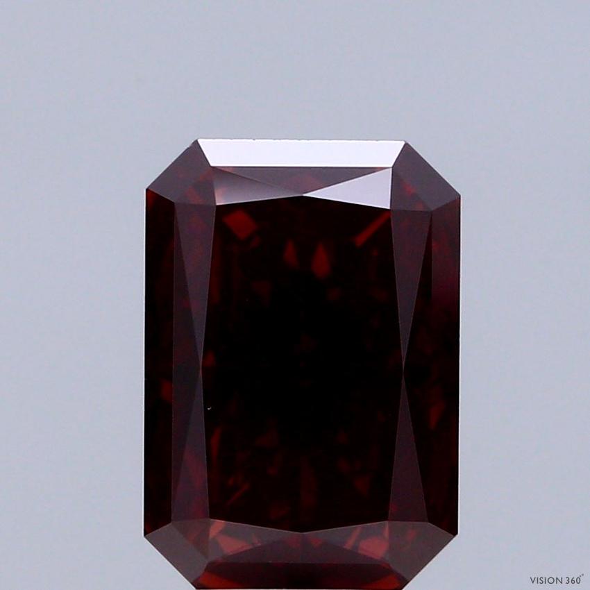 4.03 Ct. Fancy Deep Orange Radiant Lab Grown Diamond