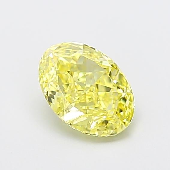 1.06 Ct. Fancy Yellow Oval Lab Grown Diamond