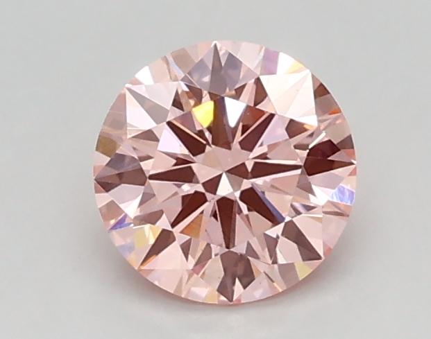 0.54 Ct. Fancy Vivid Pink Round Lab Grown Diamond