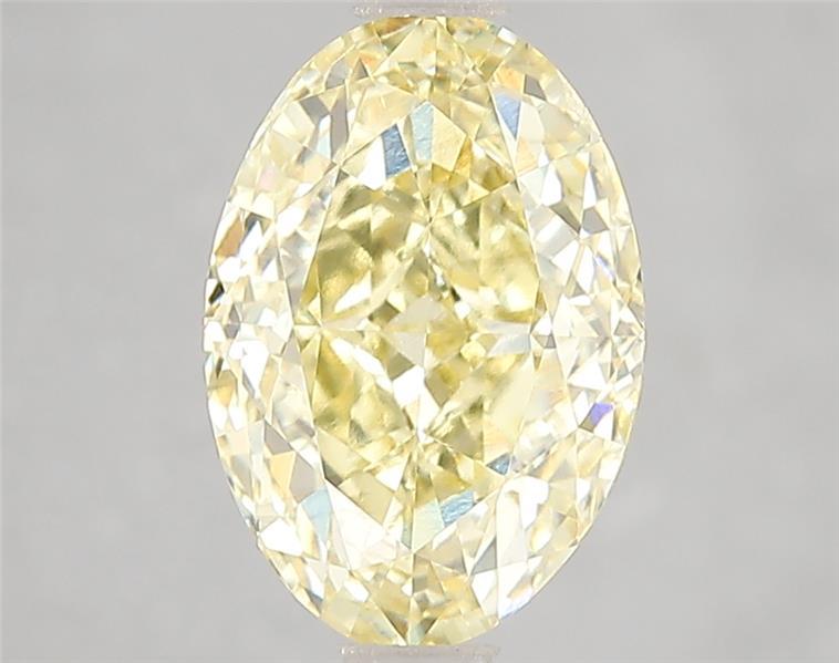 3.02 Ct. Fancy Vivid Yellow Oval Lab Grown Diamond