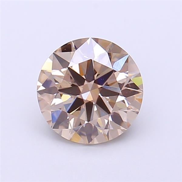 1.28 Ct. Light Brown Round Lab Grown Diamond
