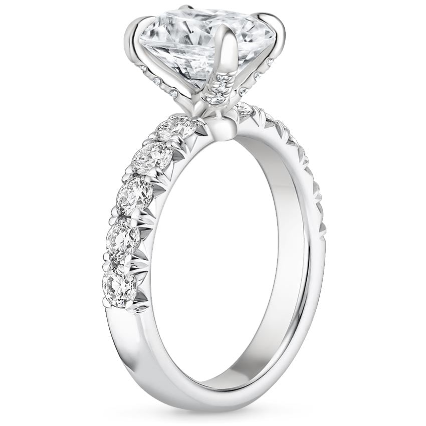 18K White Gold Ellora Diamond Ring, large side view
