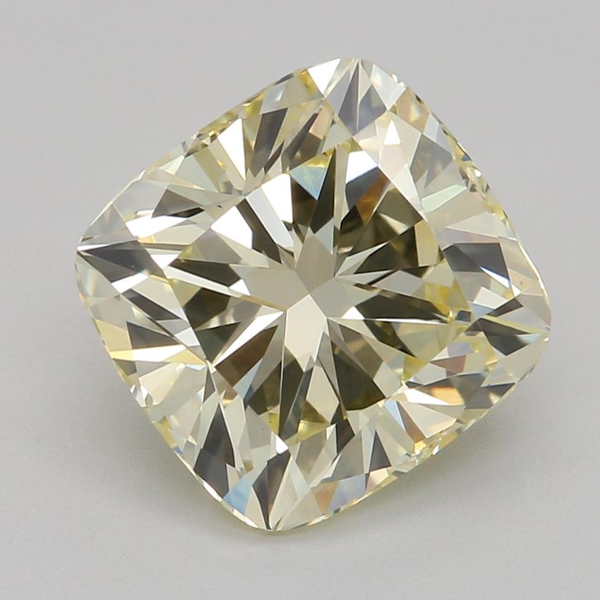 2.54 Ct. Fancy Yellow Cushion Lab Grown Diamond