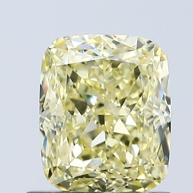 1.09 Ct. Fancy Intense Yellow Cushion Lab Grown Diamond