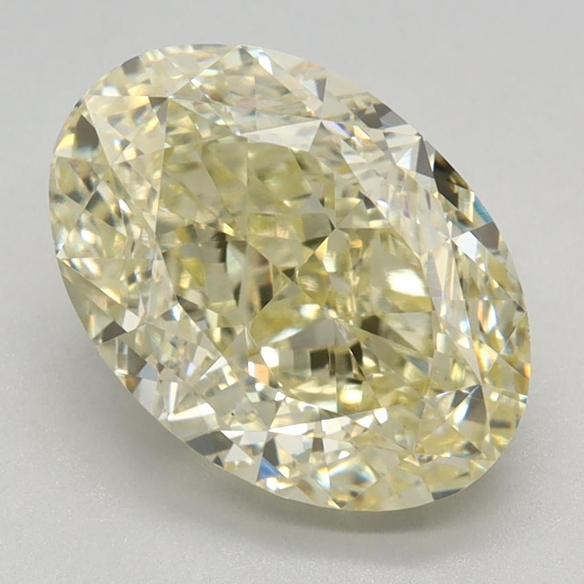 3.14 Ct. Fancy Yellow Oval Lab Grown Diamond