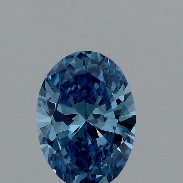 0.38 Ct. Fancy Vivid Blue Oval Lab Grown Diamond