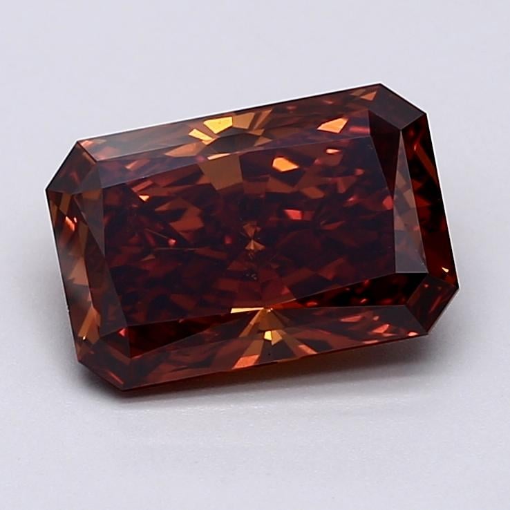 2.96 Ct. Fancy Deep  Orange Radiant Lab Grown Diamond